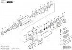 Bosch 0 607 251 101 370 WATT-SERIE Straight Grinders Spare Parts